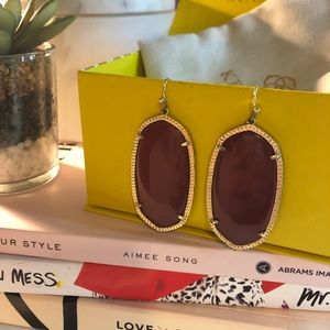 Kendra Scott Maroon Danielle Earrings